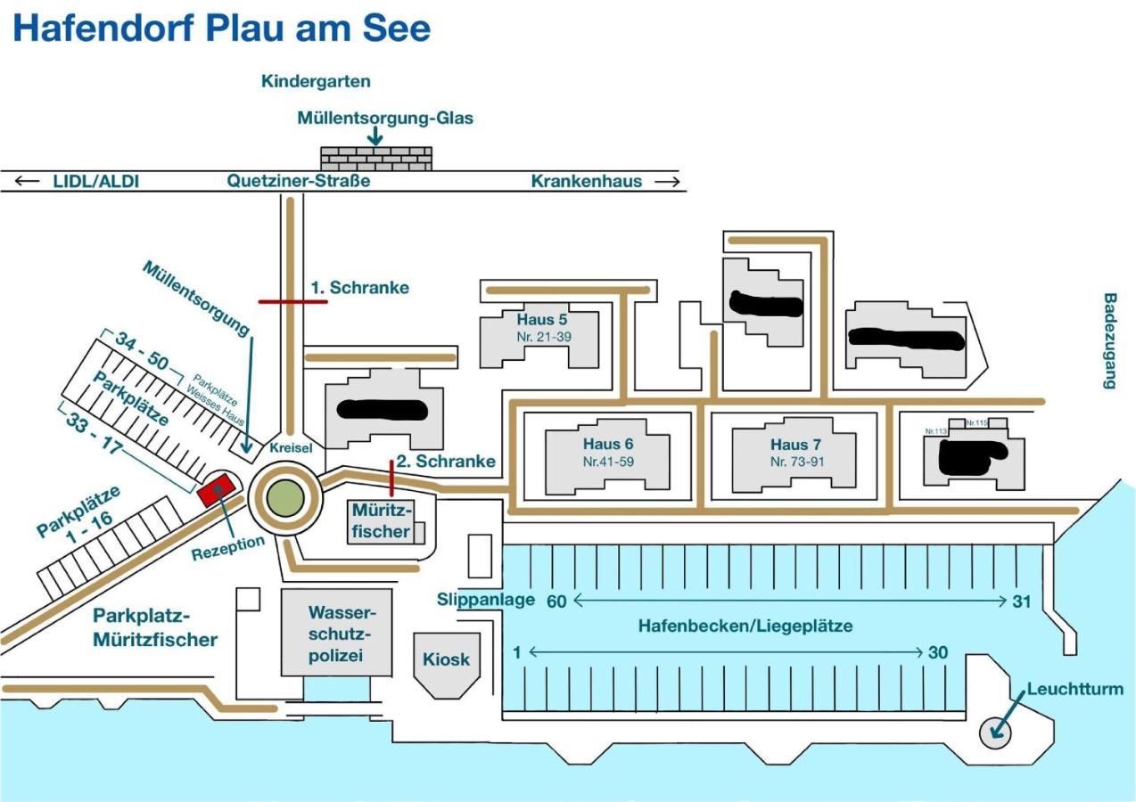 Hafendorf Haus 5_ Apartment 3 Plau am See Exterior foto